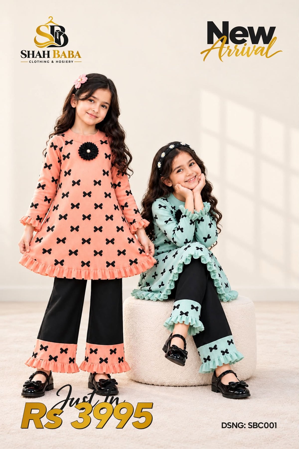 GIRLS FROCK | WINTER COLLECTION | RABBIT WOOL | PREMIUM QUALITY